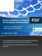 Acceso Al Sistema de Seguridad Social de Las Parejas Homosexuales