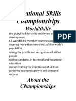 Vocational Skills Championships: Worldskills