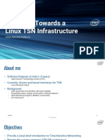 The Road Towards A Linux TSN Infrastructure: Jesus Sanchez-Palencia