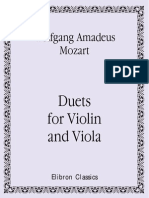 Partituras Mozart - Duos para Violin y Viola