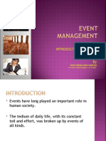 Introduction To Event Management By: Wan Hizam Wan Hassan