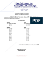 4 Retificação Gabarito Bibliotecario Ocauçu