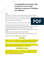 Real Time PCR Testing Validation