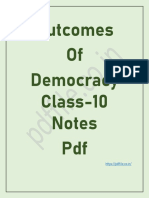 Outcomes of Democracy Notes PDF Converted