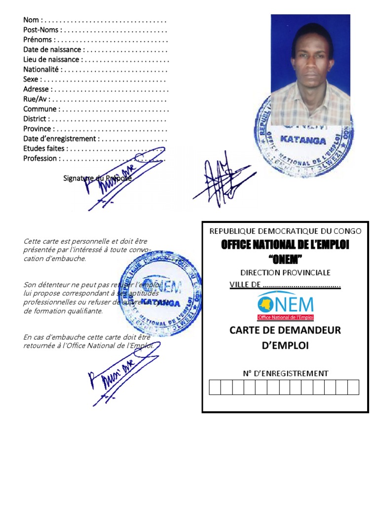 Formulaire C1 Onem Pdf _ Formulaire C1 – VBHWI