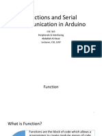 Functions and Serial Communication