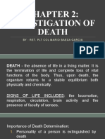 Investigation of Death: By: Ret. PLT Col Mario Baesa Garcia