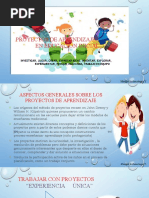 Proyectos de Aprendizaje en Educación Inicial1 Parte