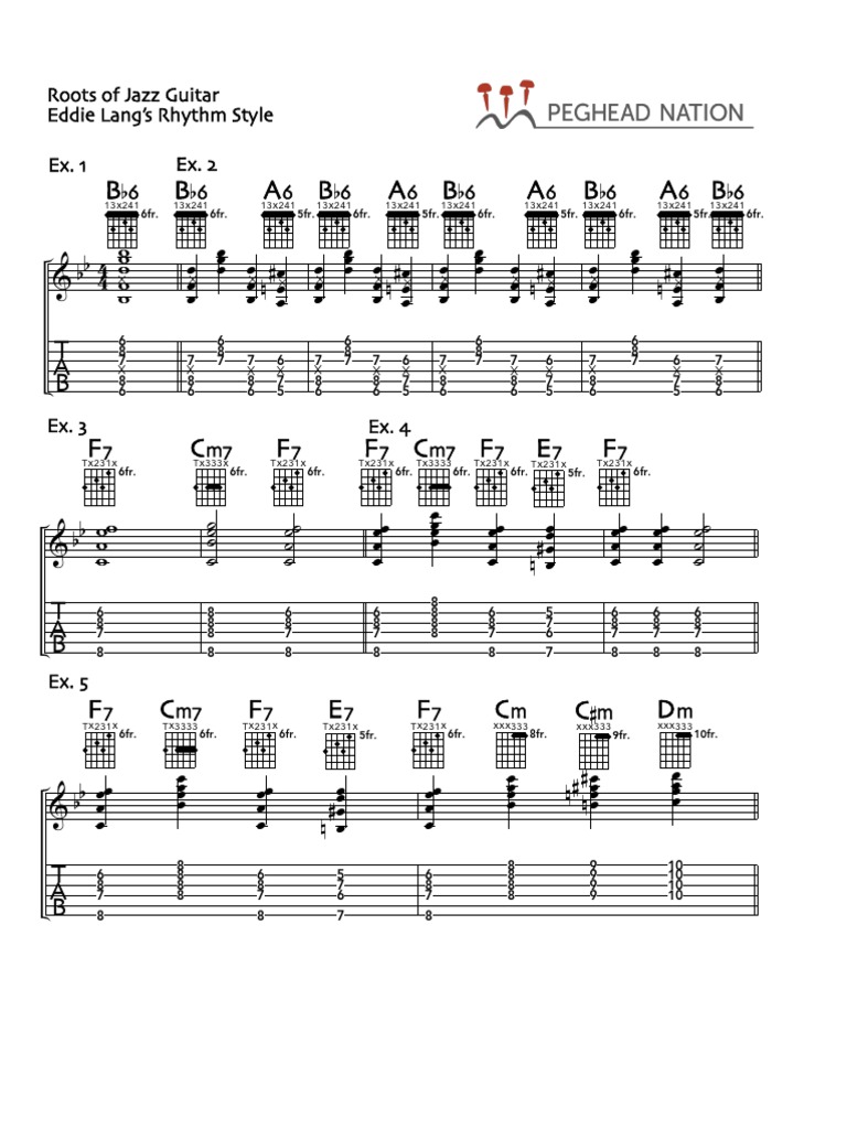 Roots Jazz GTR Eddie Lang Rhythm | PDF