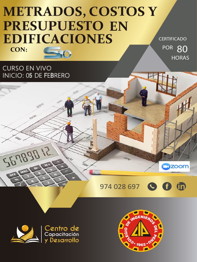 Metrados, Costos y Presupuesto en Edificaciones Con S10 | PDF ...