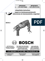 Operating/Safety Instructions Consignes de Fonctionnement/sécurité Instrucciones de Funcionamiento y Seguridad