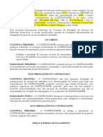 Contrato de prestação de serviços autônomos de marcenaria