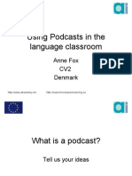 Using Podcasts in The Language Classroom: Anne Fox CV2 Denmark