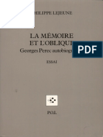 Philippe Lejeune - La Mémoire et l'Oblique_ Georges Perec autobiographe (1991) - libgen.li
