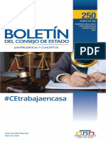 Boletín Del Consejo de Estado - Jurisprudencia y Conceptos - 250