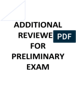 Additional Reviewer For Preliminary Exam