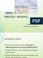 Protein Binding: Naila Abbasi Assistant Professor Department of Pharmacy