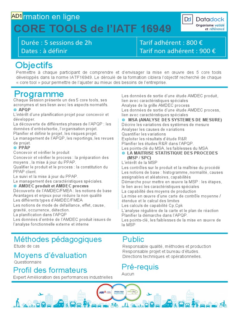 Core Tools Foad 1 | PDF | Business | Évaluation