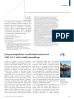 Kucharski A. Using serological data to understand unobserved SARS-CoV-2 risk in health-care settings