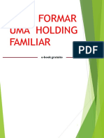 COMO FORMAR UMA HOLDING FAMILIAR. Ebook Gratuito