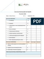 FICHA de Autoavaliação Francês 3º Periodo 2020