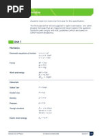 AS Physics: Formula Sheet (Unit 1)