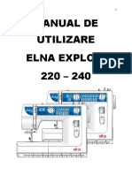 Elna EXPLORE 220 240 Manual