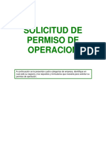 Formularios Solicitud Permiso de Operacion