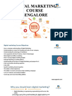 Digital Marketing Certification Course Bengalore