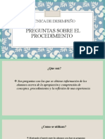 Preguntas Sobre El Procedimiento