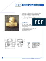 Check Valve Sc20X: Specification