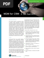 MDM For CRM A Test Approach