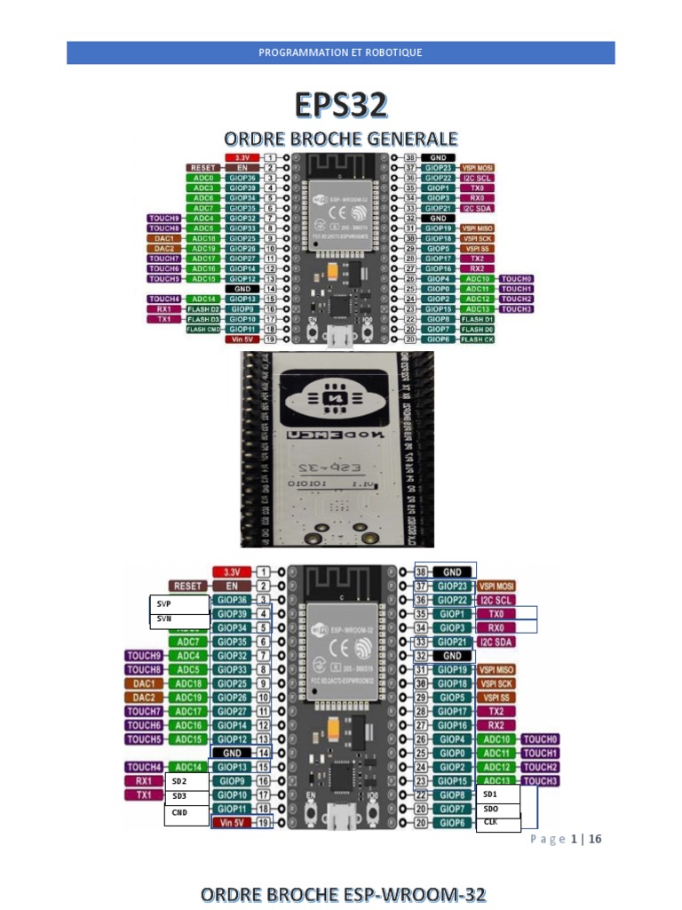 Programmation ESP32 en Robotique | PDF | Interrupteur | Capteur