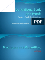 Chapter 1, Part II: Predicate Logic: With Question/Answer Animations