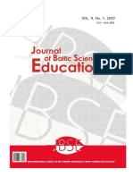 Journal of Baltic Science Education, Vol. 9, No. 1, 2010