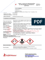 FISPQ Massacryl fornece informações de segurança