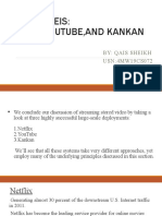 Case Studeis: Netflix, Youtube, and Kankan: By: Qais Sheikh USN:4MW19CS072