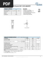 N-Channel 0 V (D-S) Mosfet: Features Product Summary