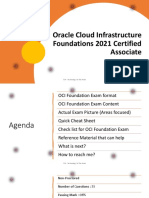 Oracle Cloud Infrastructure Foundations 2021 Certified Associate