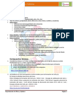 Problemas Repaso Selectividad 2020. Enlace Químico