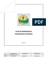 Plan de Emergencia Centro Corazon Del Valle