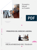 Normativa laboral en Ecuador: contratos y principios del derecho laboral
