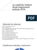 Conduita Copilului Bolnav Cu Infecții Respiratorii Conform PCN