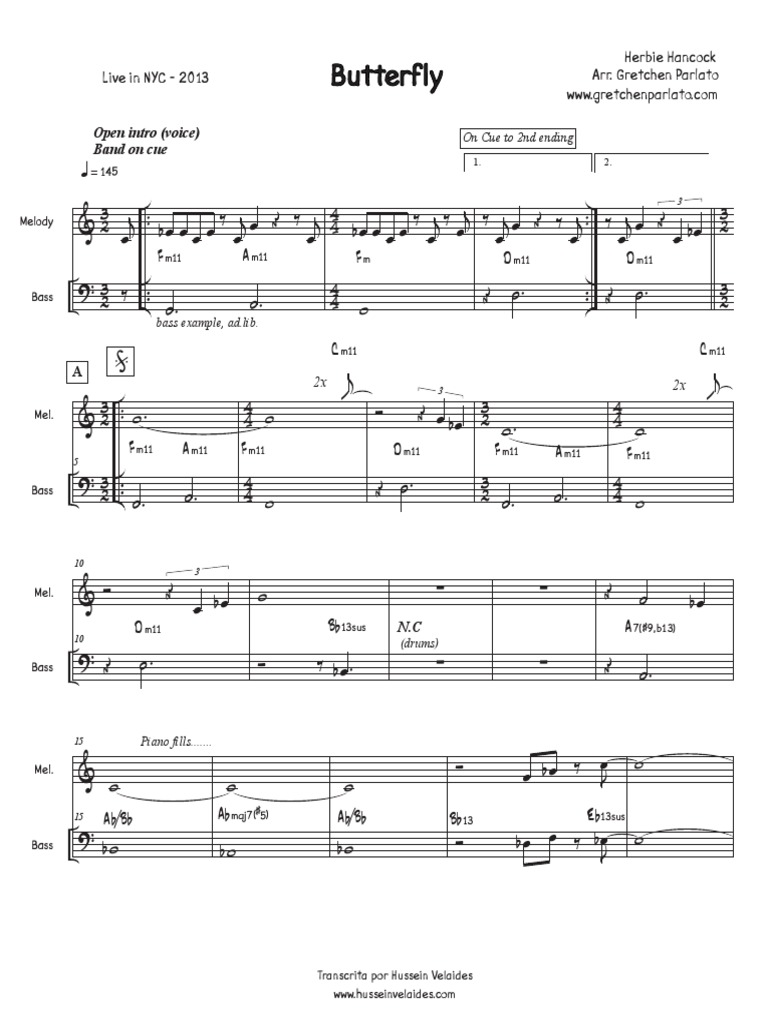Butterfly Herbie Hancock PDF Musical Forms Musicology