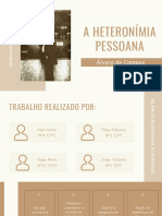 A Heteronímia Pessoana