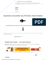 Planta do Hydro - Aero barco multiuso