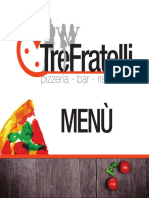 Menu Ristorante Pizzeria Tre Fratelli Castello Di Annone AT Giugno 2021