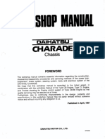 Daihatsu Charade Workshop Manual