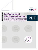 _S'Informer Sur Le Document d'Information Cle Pour l'Investisseur (DICI)