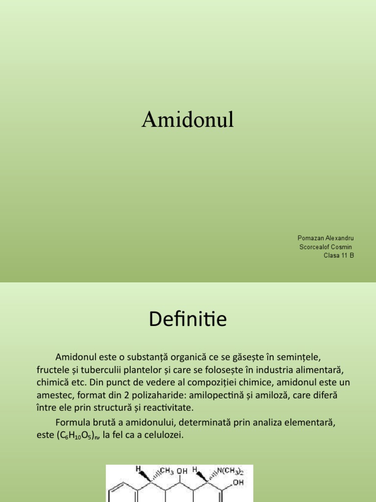 Amidonul | PDF